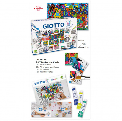 Giotto Art Lab Набор для рисования с гуашью "Граффити" 